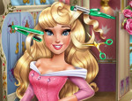Aurora frizurája hercegnős játék