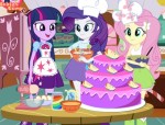 Equestria lányai tortát készítenek lovas játék
