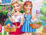 Elsa és Anna húsvét napján jégvarázs játék