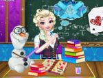 Elsa iskolában jégvarázs játék